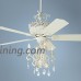 52" Casa Chic Rubbed White Chandelier Ceiling Fan - B01M7M6ACL